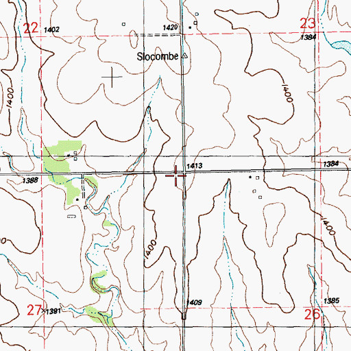Topographic Map of Pleasant Hill School (historical), KS