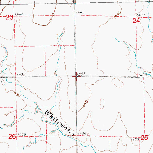 Topographic Map of Pleasant Valley School (historical), KS