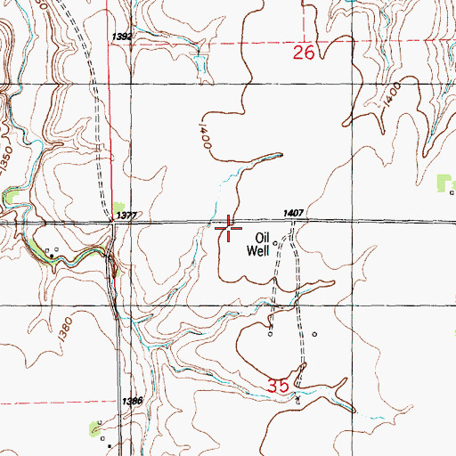 Topographic Map of Santa Fe School (historical), KS
