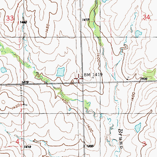 Topographic Map of School Number 56 (historical), KS