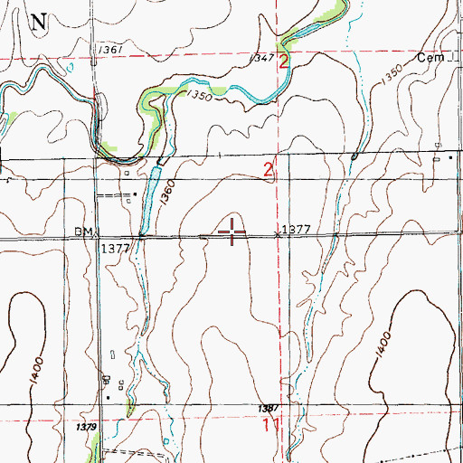 Topographic Map of Tharp School (historical), KS
