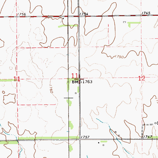 Topographic Map of Dresden School (historical), KS