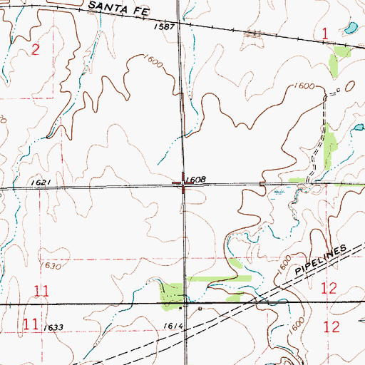 Topographic Map of Riverview School (historical), KS