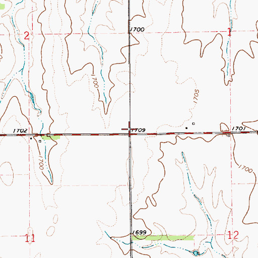 Topographic Map of Lone Star School (historical), KS