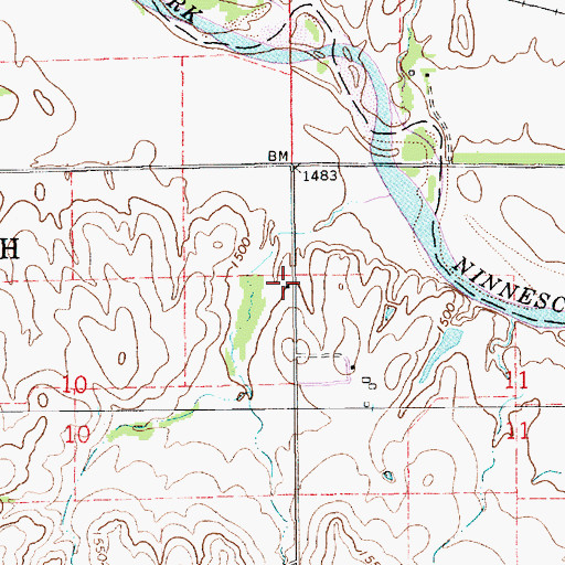 Topographic Map of Whittier School (historical), KS