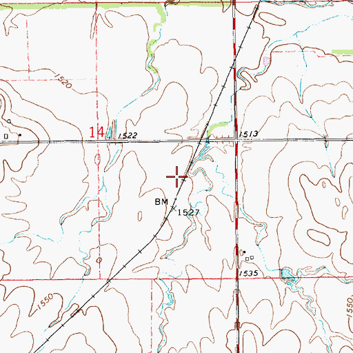 Topographic Map of Lashmet (historical), KS