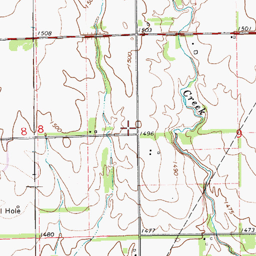 Topographic Map of Wilson School (historical), KS