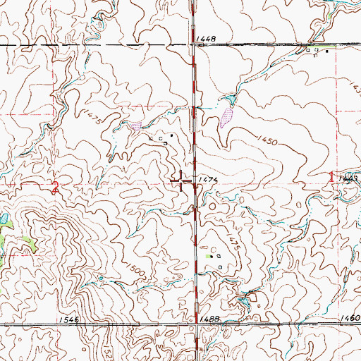Topographic Map of Sunrise School (historical), KS