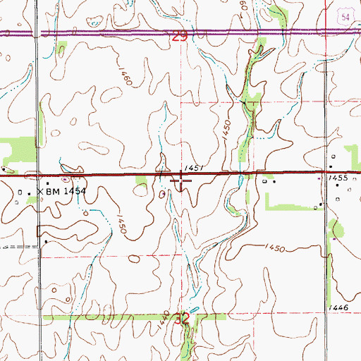 Topographic Map of Star School (historical), KS