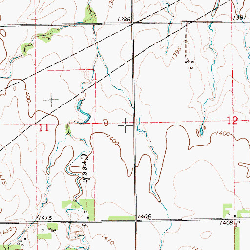 Topographic Map of Glendale School (historical), KS