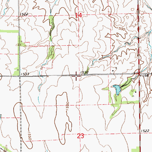 Topographic Map of Golden Rule School (historical), KS