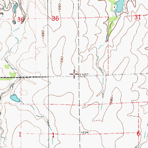 Topographic Map of Tripp School (historical), KS
