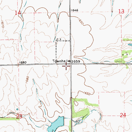 Topographic Map of McDowell School (historical), KS