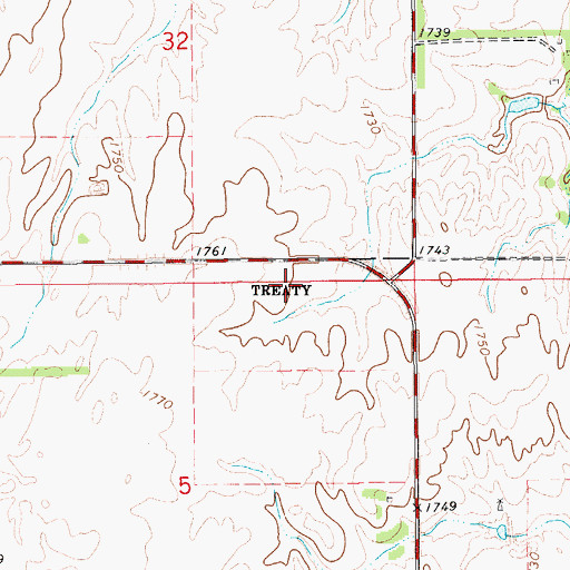 Topographic Map of Liberty School (historical), KS