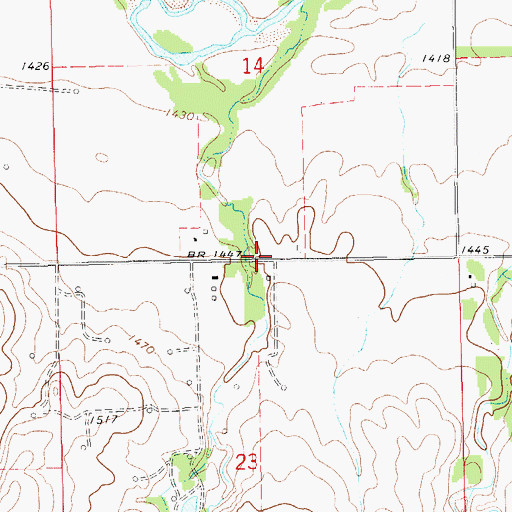 Topographic Map of Valley School (historical), KS