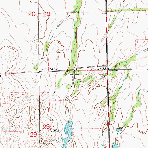 Topographic Map of Hopewell School (historical), KS