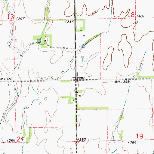 Topographic Map of Victory School (historical), KS