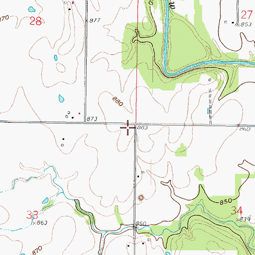 Topographic Map of Rawlings Chapel (historical), KS