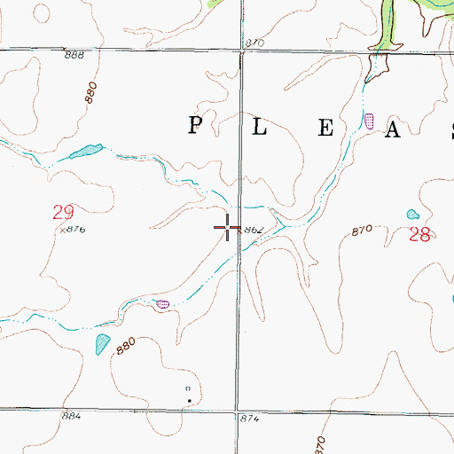 Topographic Map of Rice School (historical), KS