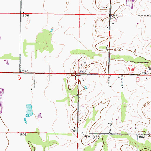 Topographic Map of Star School (historical), KS