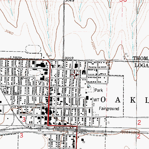 Topographic Map of Saint Josephs Catholic Church, KS