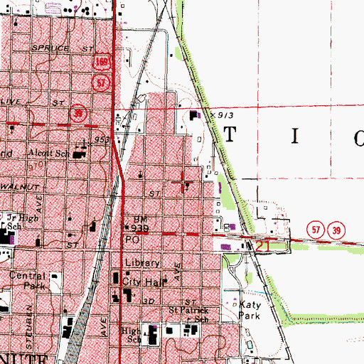 Topographic Map of New Hope Missionary Baptist Church, KS