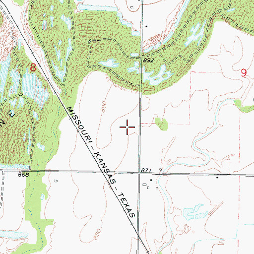 Topographic Map of Mayer (historical), KS