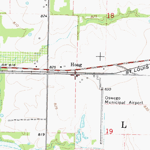 Topographic Map of School Number 90 (historical), KS