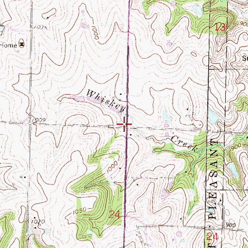 Topographic Map of Terry School (historical), KS