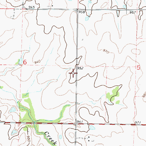 Topographic Map of Arlington School (historical), KS