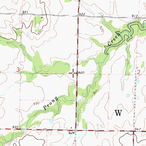 Topographic Map of Gibson School (historical), KS