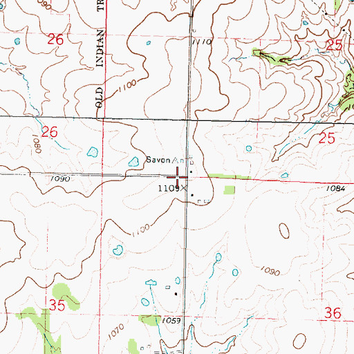 Topographic Map of Highland School (historical), KS