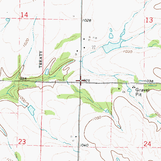 Topographic Map of Liberty School (historical), KS