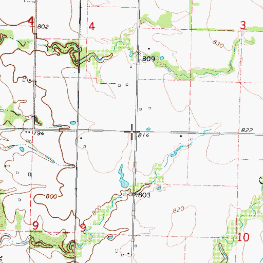 Topographic Map of Fairview School (historical), KS