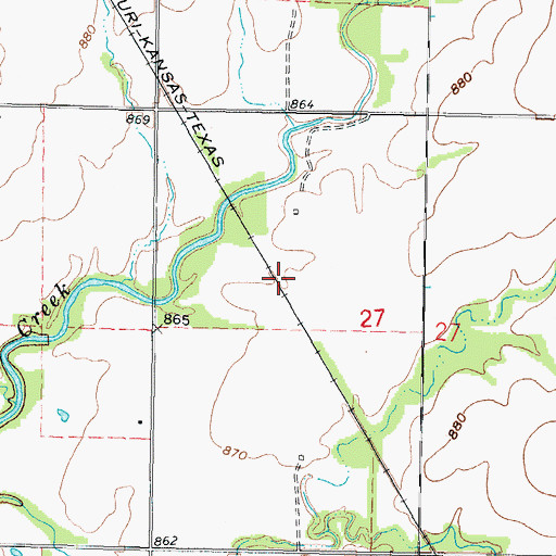 Topographic Map of Fleming (historical), KS
