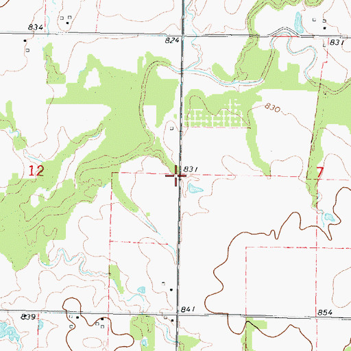 Topographic Map of Hopewell School (historical), KS