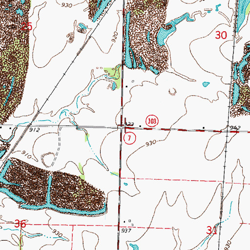 Topographic Map of Humble School (historical), KS