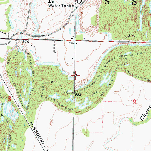 Topographic Map of Immaculate Conception Church (historical), KS