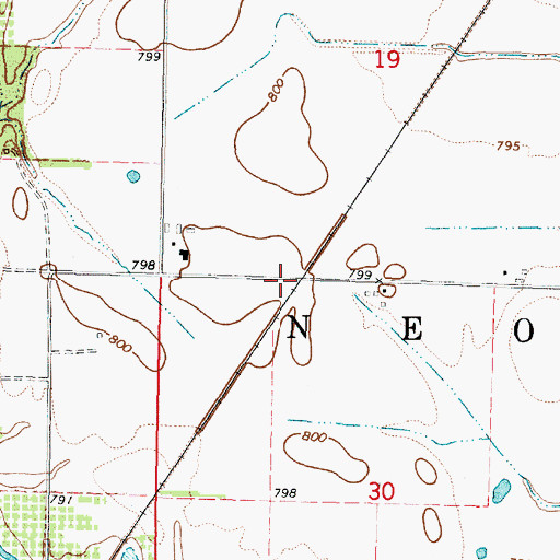 Topographic Map of Jarrett School (historical), KS
