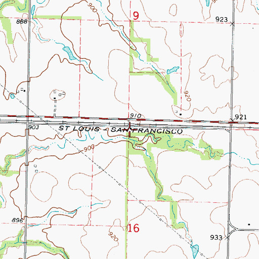 Topographic Map of Mormon School (historical), KS