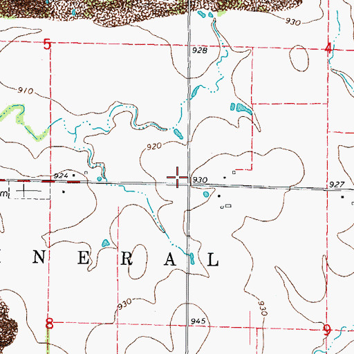Topographic Map of Murphy School (historical), KS