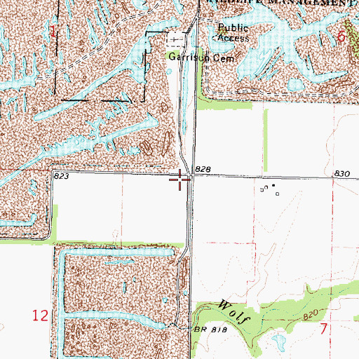 Topographic Map of Pioneer School (historical), KS