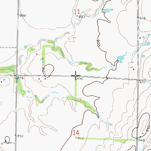 Topographic Map of Potter School (historical), KS