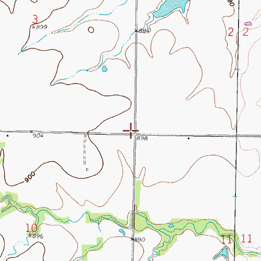 Topographic Map of Sharon School (historical), KS