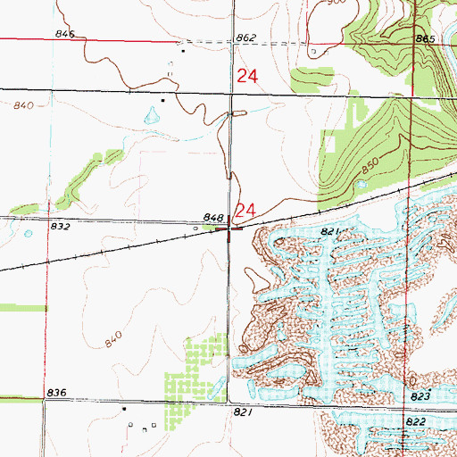 Topographic Map of Sherman City (historical), KS