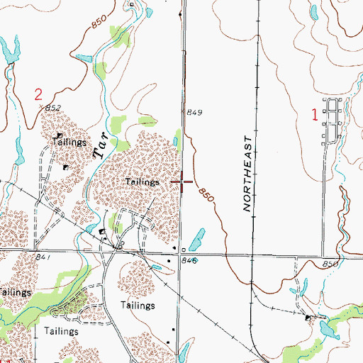 Topographic Map of Tar Valley School (historical), KS