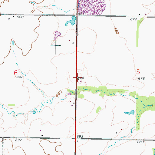 Topographic Map of Union School (historical), KS