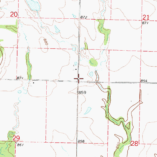 Topographic Map of Van Sluke School (historical), KS
