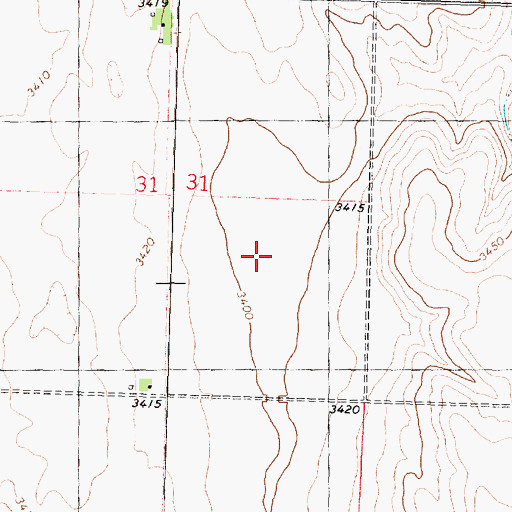 Topographic Map of Cole Pond (historical), KS