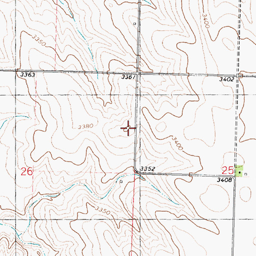 Topographic Map of Longview School (historical), KS